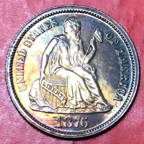1876-Seated-Liberty-Dime---Possible-Proof-Or-Cleaned-Business-Strike?